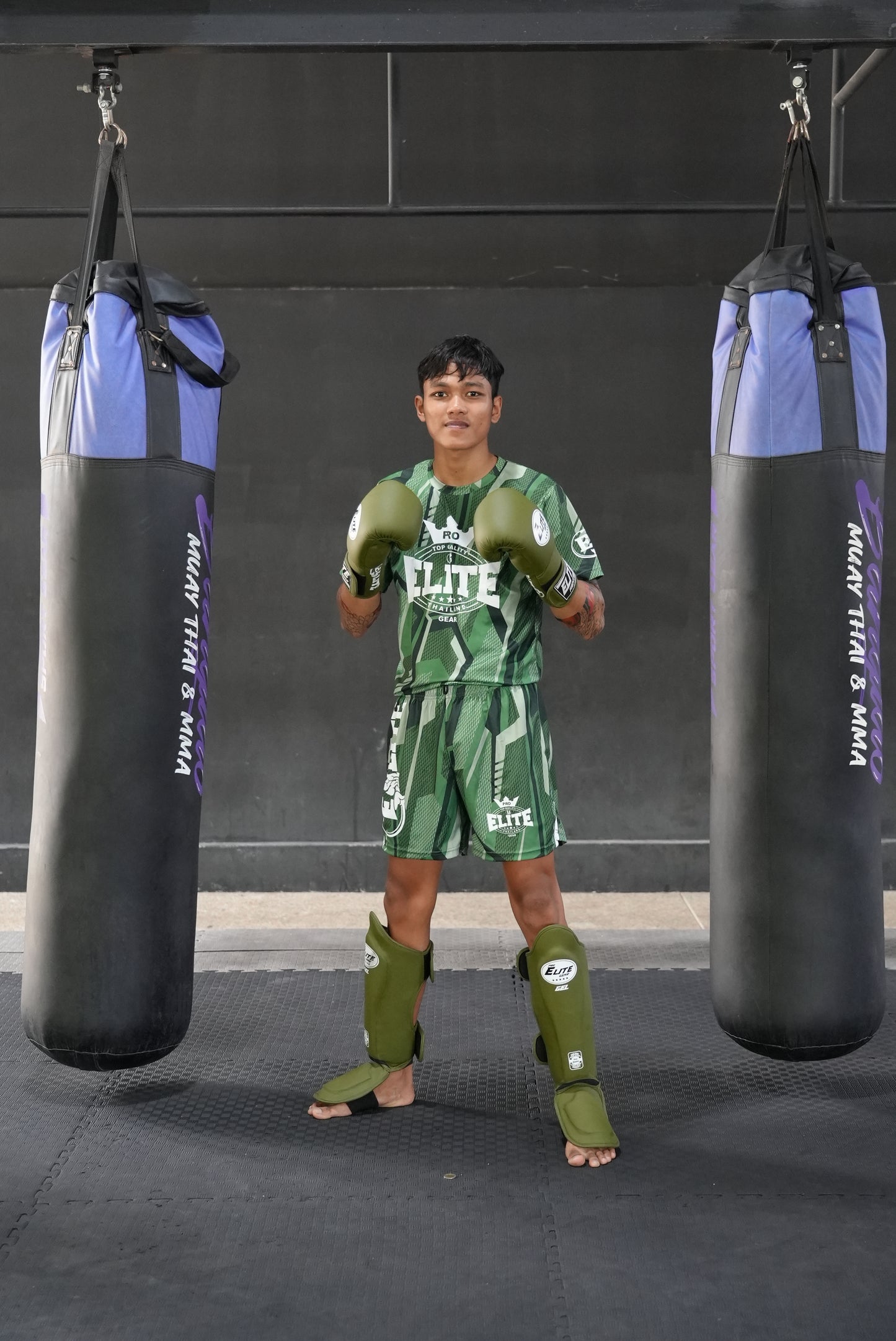 Gel Tech Shin Guard Green