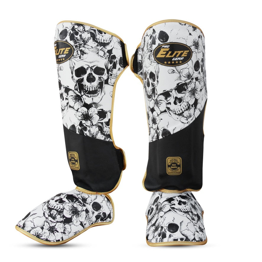 Skull Shinguard White