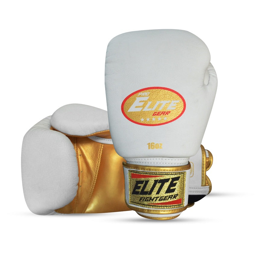Coban White Boxing Gloves
