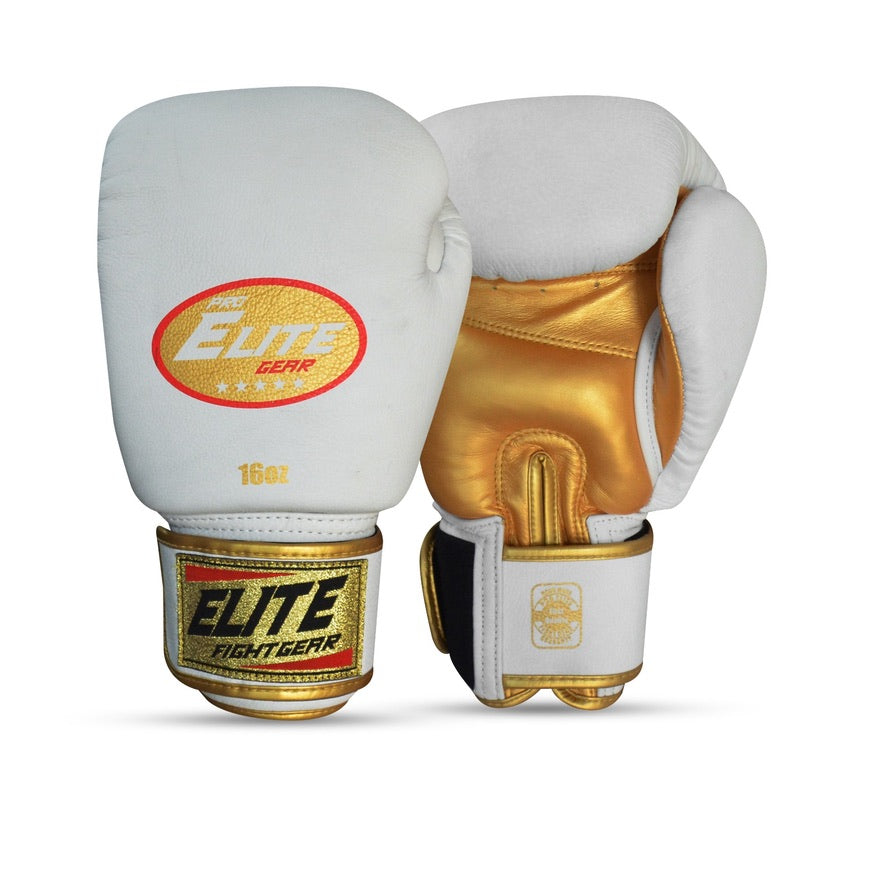 Coban White Boxing Gloves