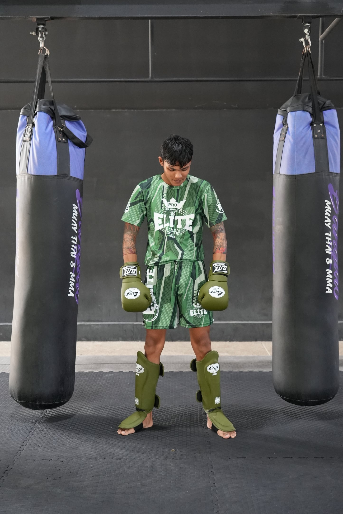 Gel Tech Shin Guard Green