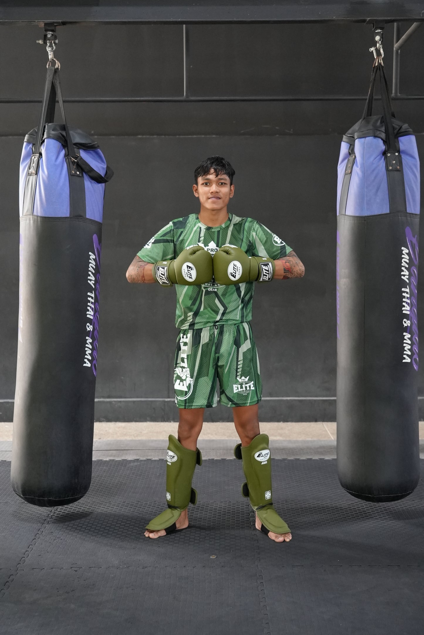 Gel Tech Boxing Gloves Green