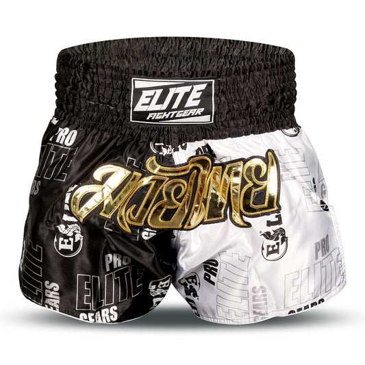 Futuristic 1.0 Muay-Thai Short Black/White