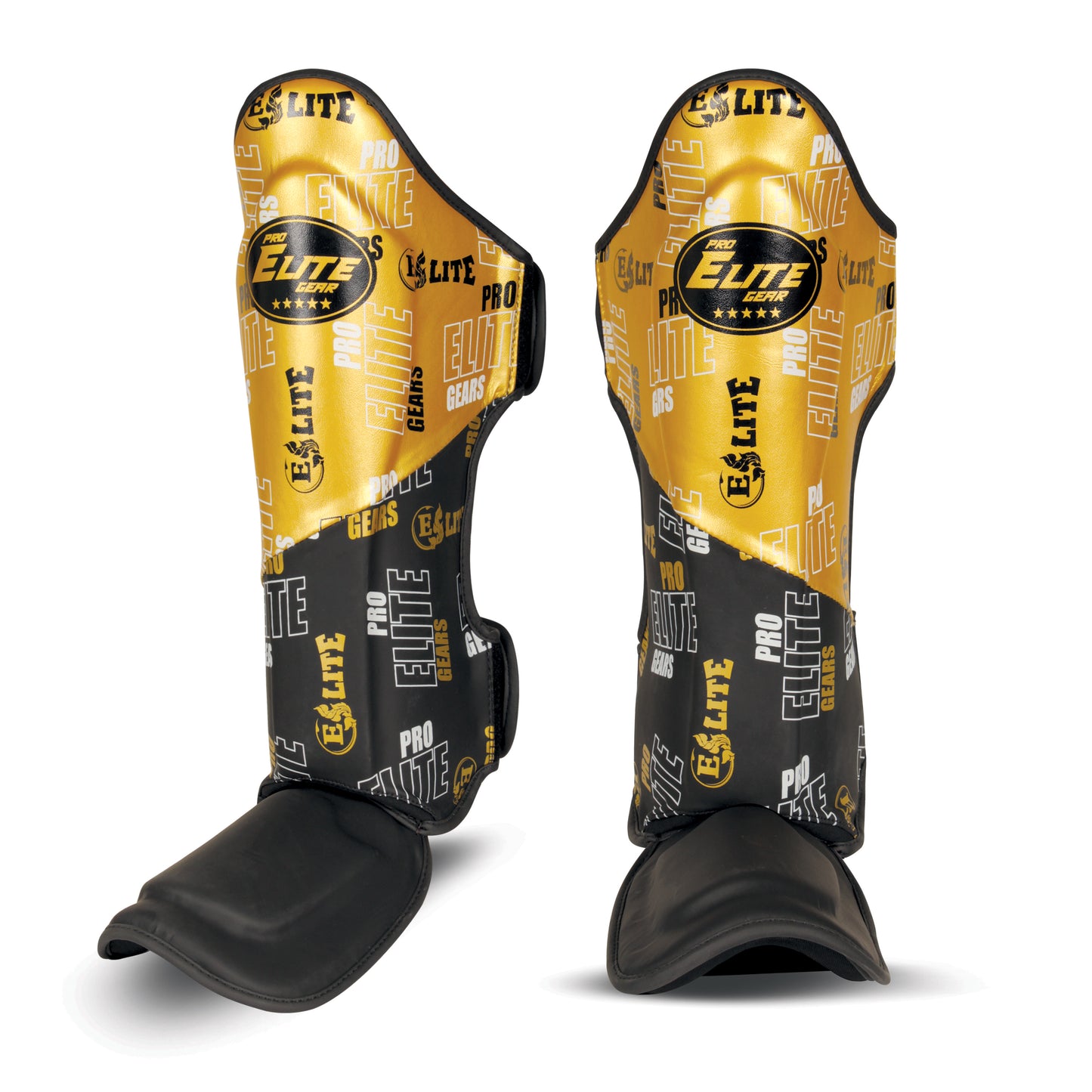 Futuristic 1.0 gold/black Shinguards - Premium Protection