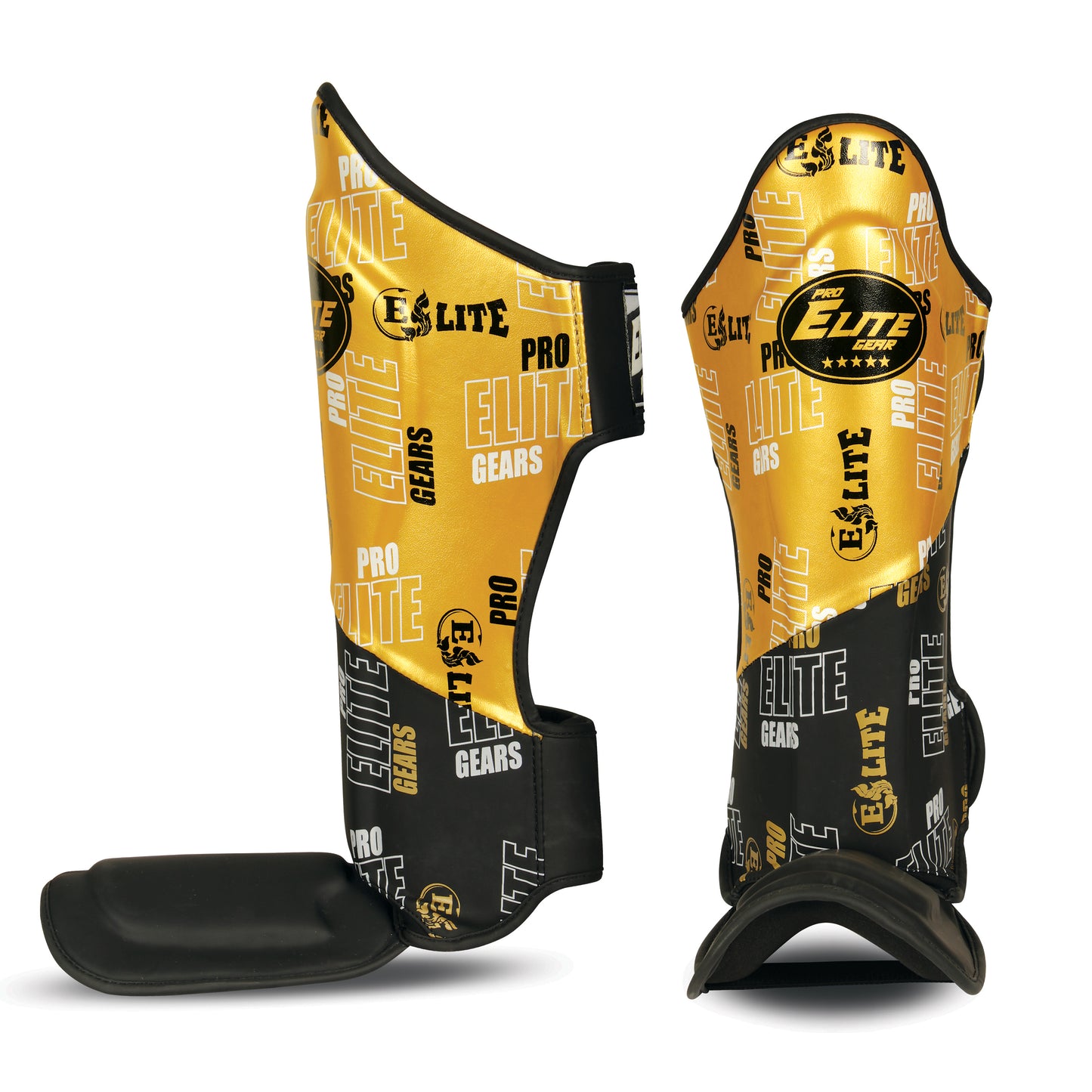 Futuristic 1.0 gold/black Shinguards - Premium Protection