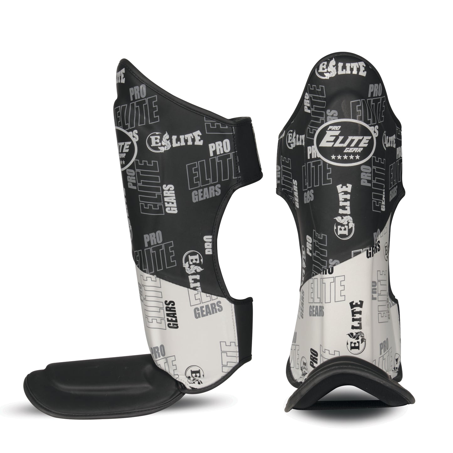 Futuristic 1.0 black/white Shinguards - Premium Protection