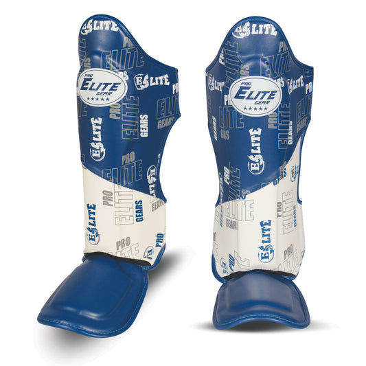 Futuristic 1.0 blue/white Shinguards - Premium Protection