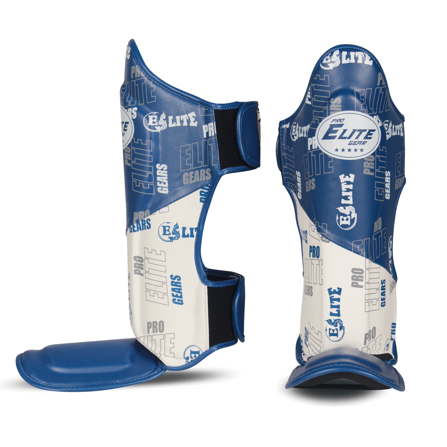 Futuristic 1.0 blue/white Shinguards - Premium Protection